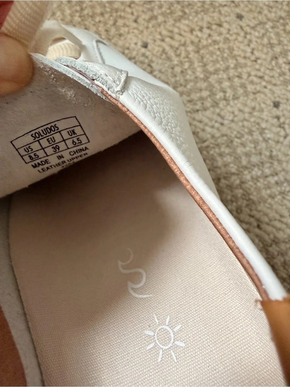 NWT Soludos Ibiza White Leather Sneaker 8.5 - Picture 5 of 9